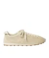 Jacquemus Round Toe Sneakers In White
