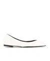 Jacquemus Ovalo Two-tone Ballet Flats In Black