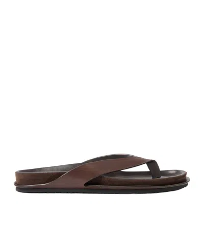 Jacquemus Round-toe Flip-flops In Brown