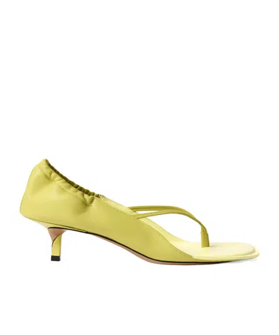 Jacquemus Kitten Heel Open Toe Strappy Mules In Multi