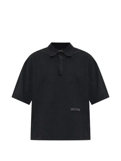 Jacquemus Ruban Polo Shirt In Black