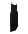 Jacquemus Ruched Strapped Dress In Black