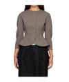 Jacquemus Ruffled Jacket In Brown