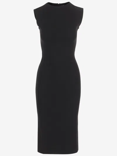 Jacquemus Ruffled Midi Dress In Black