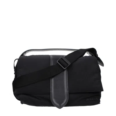 Jacquemus Men's Crossbody Messenger Bag Black Fabric