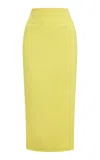 Jacquemus Sablier High-rise Midi Skirt In Yellow