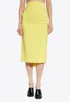Jacquemus Sablier High-rise Midi Skirt