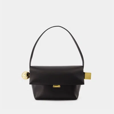 JACQUEMUS SAC À MAIN LE ROND CARRE - JACQUEMUS - CUIR - NOIR