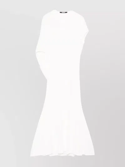 Jacquemus Salerno Midi Dress With Asymmetric Back Opening