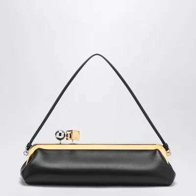 Jacquemus Salon Black Leather Pouch