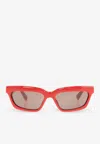 Jacquemus Salon Cat-eye Sunglasses In Gray