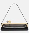 Jacquemus Rectangular Silhouette Clutch Bag With Top Handle In Black