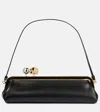 Jacquemus Rectangular Silhouette Clutch Bag With Top Handle In Black