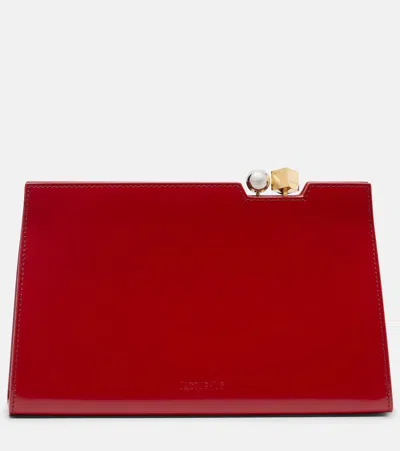 Jacquemus Salon Leather Shoulder Bag In Red