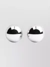 Jacquemus Salon Silver-colored Earrings With Snap Closure And Shiny Finish In Copper Woman