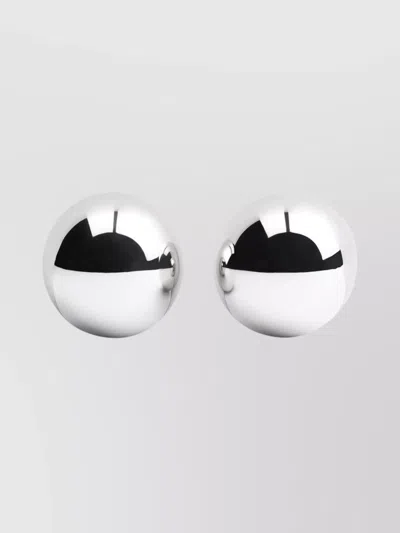 JACQUEMUS SALON LOOP WITH POLISHED SPHERICAL SHAPE