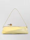 Jacquemus Salon Mais Suede And Patent-leather Clutch