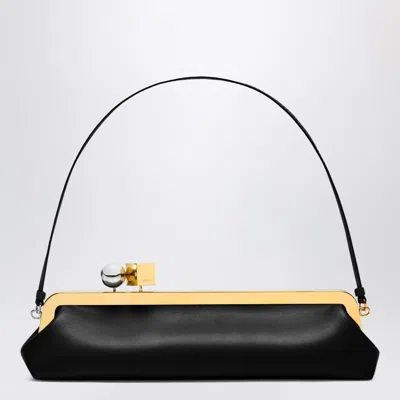 Jacquemus Salon Mini Leather Pouch In Black