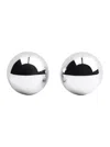 Jacquemus Salon Silver-colored Earrings With Snap Closure And Shiny Finish In Copper Woman In Multicolor