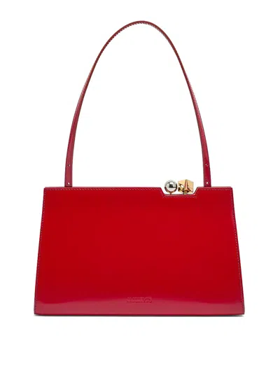 Jacquemus Salone Tote Bag In Red Leather