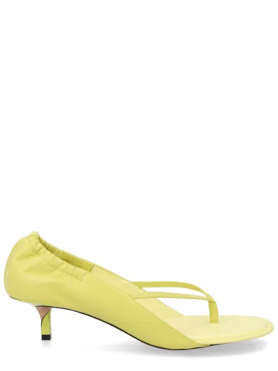 Jacquemus Sandalo Con Tacco In Yellow