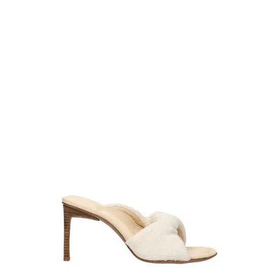 Jacquemus Sandals Women Fabric Beige/dirty White
