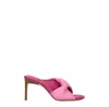 Jacquemus Les Mules Bagnu Sandals In Pink Leather