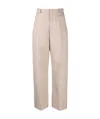 Jacquemus Santon Straight-leg Trousers In Nude