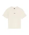 Jacquemus Gros Grain Crew Neck Cotton Blend Top In White