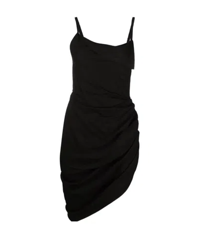 JACQUEMUS SAUDADE DRAPED DRESS