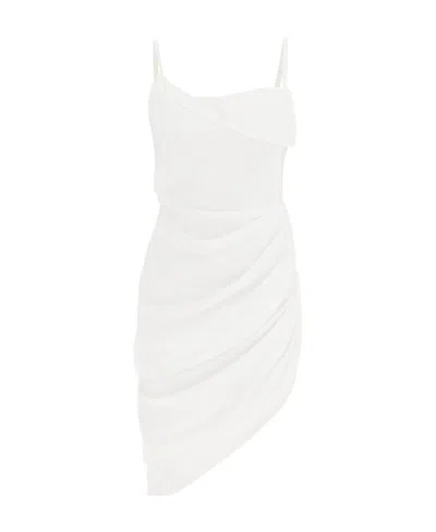 JACQUEMUS ASYMMETRIC LAYERED DRESS