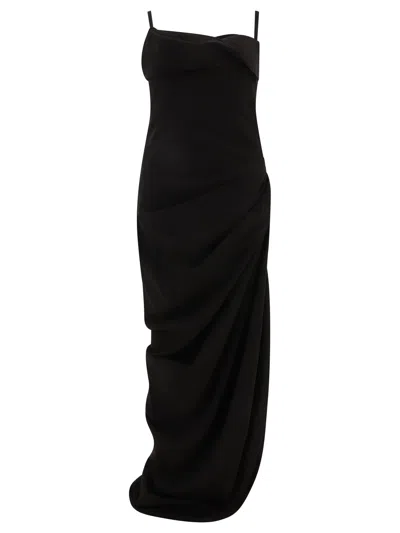 Jacquemus Saudade Dress For Women In Black