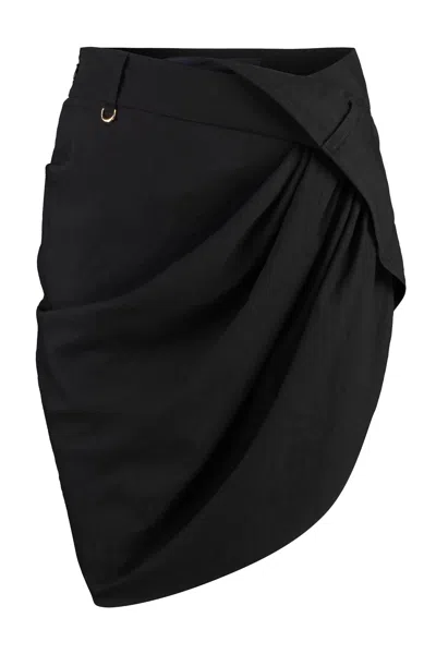 Jacquemus Saudade Mini-skirt In Black