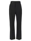 Jacquemus High-waisted Straight Leg Trousers With Buckle Detail And Silhouette