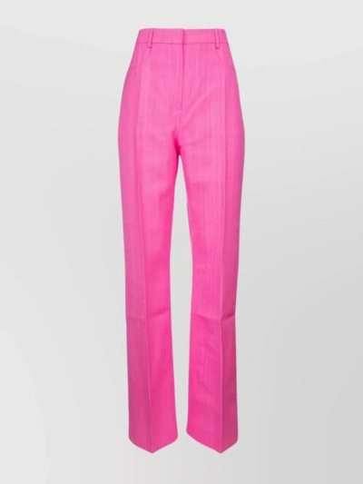 JACQUEMUS SAUGE PLEATED STRAIGHT LEG TROUSERS
