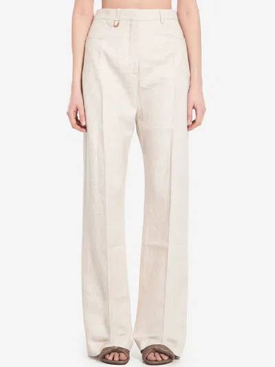 Jacquemus Sauge Trousers In White
