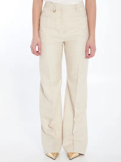 Jacquemus Le De-nimes Trousers In Nude