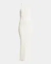 Jacquemus Scala Croc-knit Sleeveless Maxi Dress In Off-white