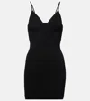 Jacquemus Womens Black The Scala Textured Sleeveless Knitted Mini Dress In Black