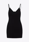Jacquemus Womens Black The Scala Textured Sleeveless Knitted Mini Dress In Black