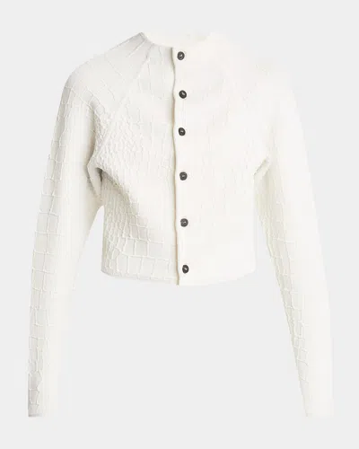 JACQUEMUS SCALA TEXTURED CARDIGAN
