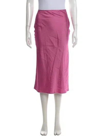 Pre-owned Jacquemus Scalloped Accent Midi Length Skirt In Pink