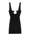 Jacquemus La Mini Robe Sierra Knitted Mini Dress In Black