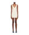 Jacquemus Scalloped Mini Dress In Brown