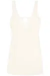 Jacquemus White Les Classiques 'la Mini Robe Sierra' Minidress In Off White