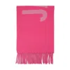 Jacquemus Scarf In Pink Wool