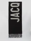 Jacquemus Fringed Ends Wool Scarf In Black