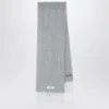 Jacquemus Grey Scarf In Alpaca And Mohair Men In Gray