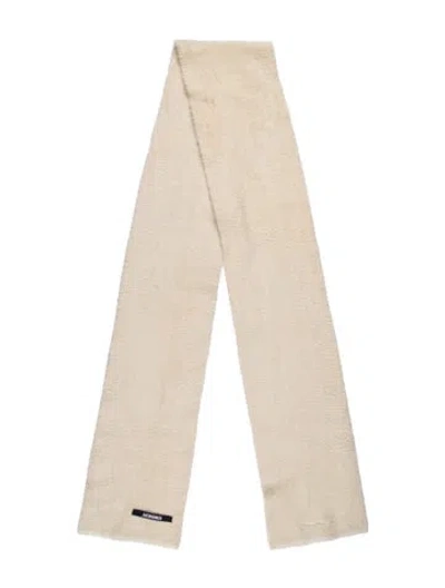 Pre-owned Jacquemus Scarf In Neutral