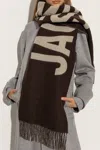 Jacquemus Scarf With Logo In Brown